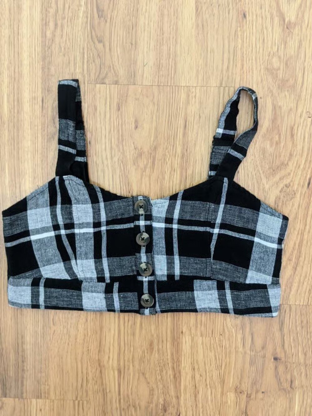 American Eagle Outfitters Plaid Crop top